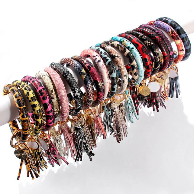 Tassel Bracelets Keychain PU Leather Bangle Key Holder O Key Chain Ring Girls Wristlet Bracelet Wristband Keyring Party Favor Gifts C7112, Remark your choices
Tassel Bracelets Keychain PU Leather Bangle Key Holder O Key Chain Ring Girls Wristlet Bracelet Wristband Keyring Party Favor Gifts C7112, Remark your choices