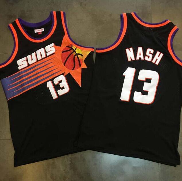 Men's basketball jersey 13 Nash 34 Barkley Mitchell & Ness Black 1996-97 Hardwoods Classics retro Jerseys and JUST DON short, Black;red
Men's basketball jersey 13 Nash 34 Barkley Mitchell & Ness Black 1996-97 Hardwoods Classics retro Jerseys and JUST DON short, Black;red