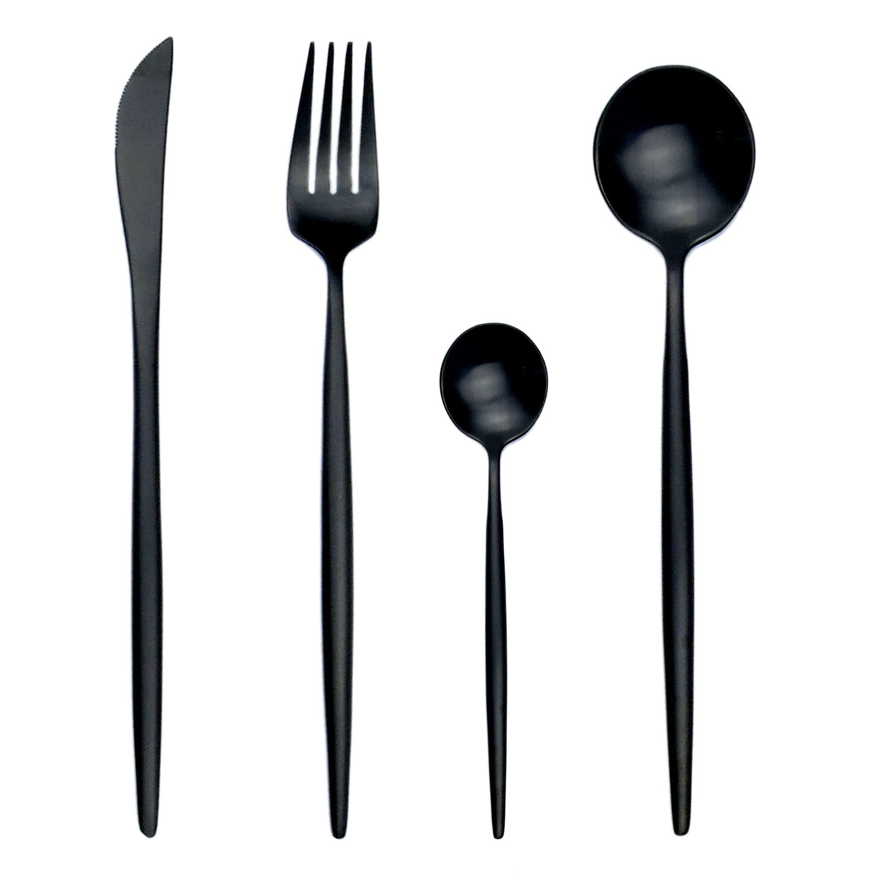 JANKNG 4Pcs/Lot Black Stainless-Stell Dinnerware Set Minimalist Colorful Tableware Luxury Matte Fork Knife Teaspoon Silverware Student
JANKNG 4Pcs/Lot Black Stainless-Stell Dinnerware Set Minimalist Colorful Tableware Luxury Matte Fork Knife Teaspoon Silverware Student