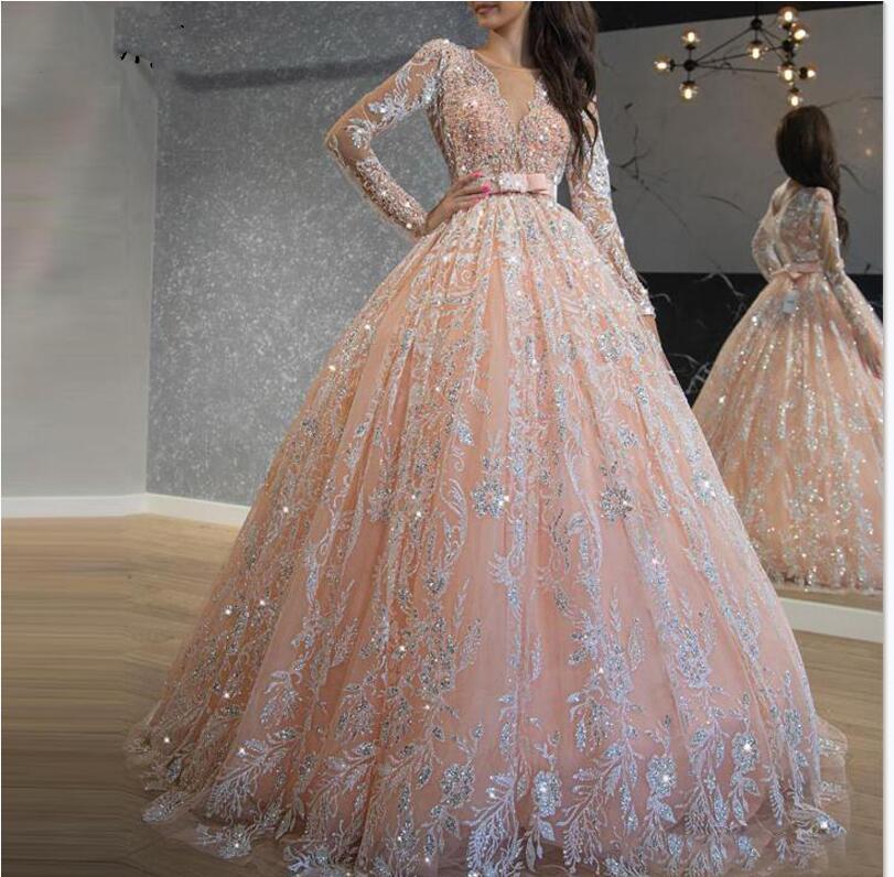 charming Pink Long Quinceanera Dresses With Long Sleeves Lace Appliqued Sweet 16 prom Pageant gown 2020, Hunter
charming Pink Long Quinceanera Dresses With Long Sleeves Lace Appliqued Sweet 16 prom Pageant gown 2020, Hunter