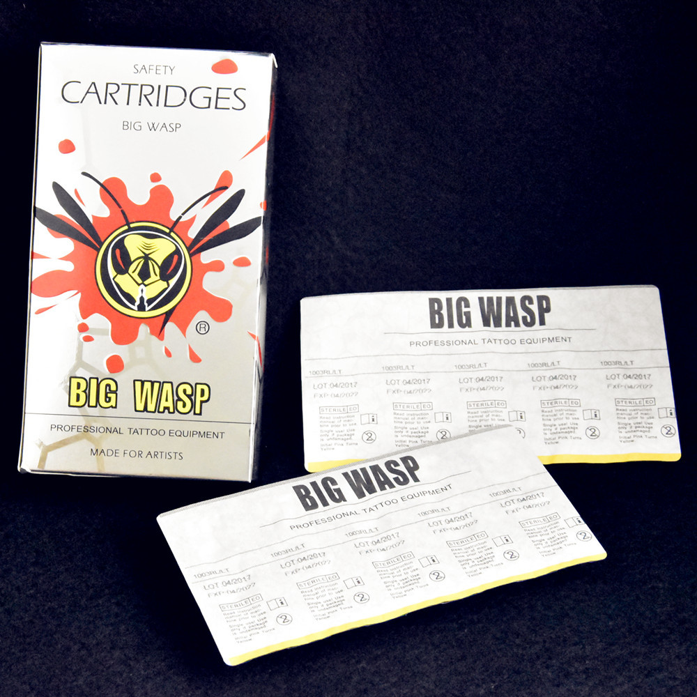BIGWASP Standard Tattoo Needle Cartridges - Round Liners 1/3/5/7/9/11/13/14/15RL CX200808