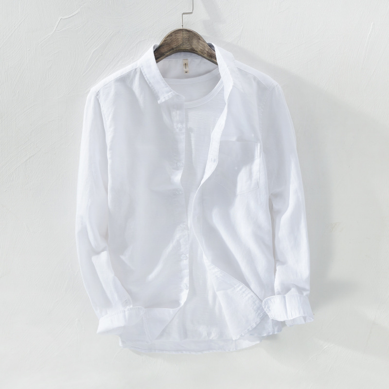 2020 Summer New Mens Luxury Cotton Linen Casual Beach Designer Long Sleeved Top Business Male Work Single Breasted Shirts, Red
2020 Summer New Mens Luxury Cotton Linen Casual Beach Designer Long Sleeved Top Business Male Work Single Breasted Shirts, Red
