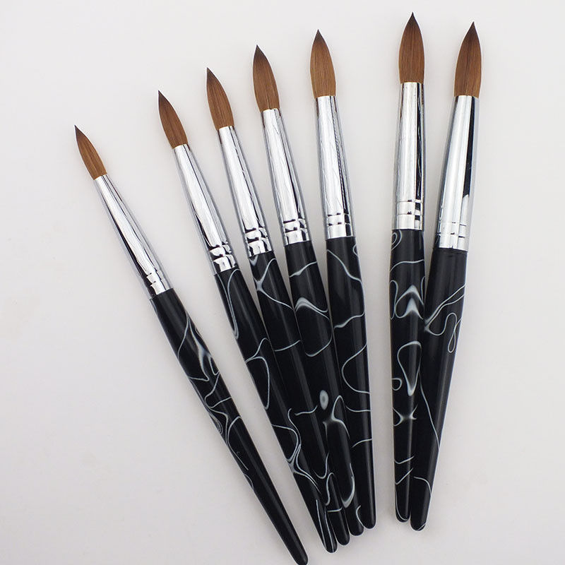 Kolinsky Black Metal Handle Acrylic Nail Powder Brush Round Size 8 10 12 Nail Supplies Tool, Yellow
Kolinsky Black Metal Handle Acrylic Nail Powder Brush Round Size 8 10 12 Nail Supplies Tool, Yellow