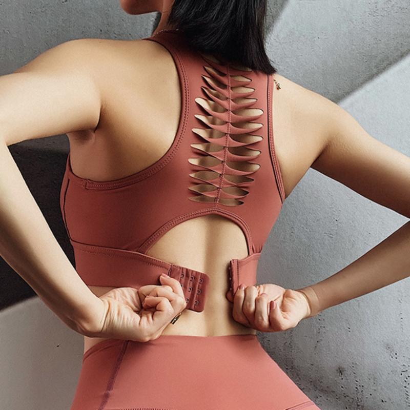 Hollow Out Back Sports Bra Padded Push Up Yoga Bra Sportswear Shockproof Yoga Vest Sports Tank Top Running Fitness Underwear, White bra
Hollow Out Back Sports Bra Padded Push Up Yoga Bra Sportswear Shockproof Yoga Vest Sports Tank Top Running Fitness Underwear, White bra