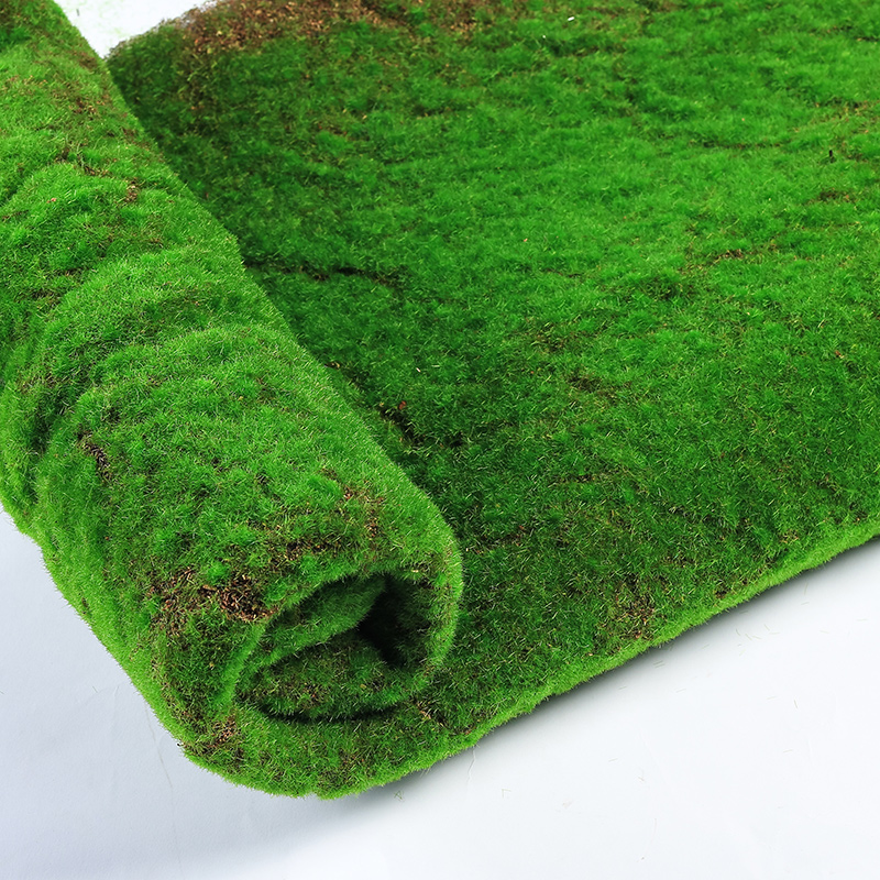 100*100cm Artificial Moss Fake Green Plants Mat Faux Moss Wall Turf Grass for Shop Home Patio Decoration Greenery