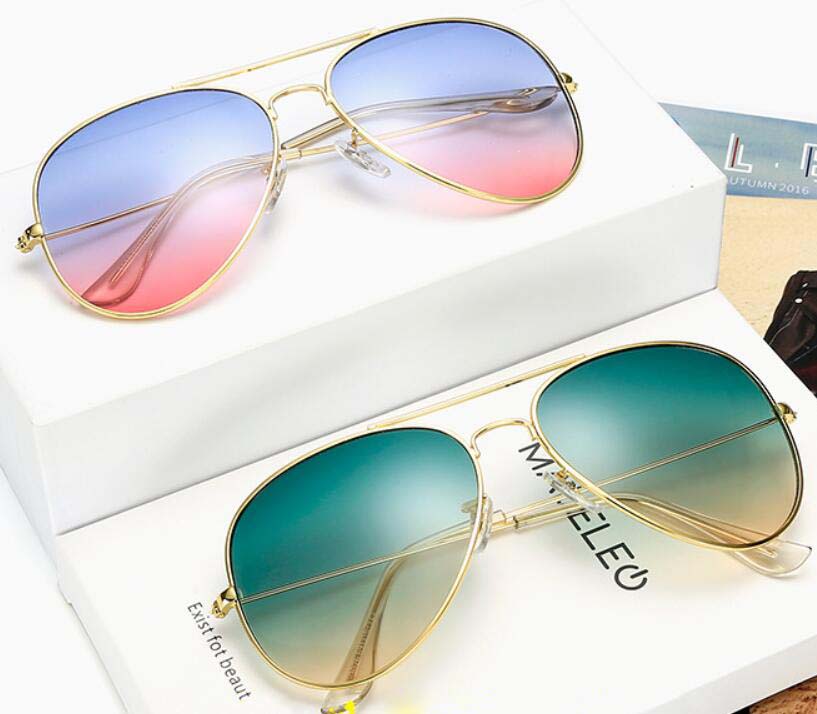 Vintage Gradient Women Sunglass Pilots Flash Lens Designer Men's Gafas De Sol UV400 Driving Sunglasses for Unisex with Box
Vintage Gradient Women Sunglass Pilots Flash Lens Designer Men's Gafas De Sol UV400 Driving Sunglasses for Unisex with Box