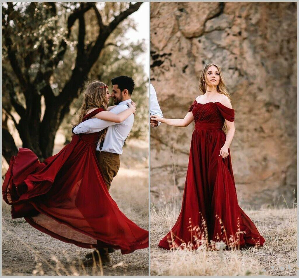 2020 New Plus Size Burgundy Pregnant Wedding Dresses Chiffon Off Shoulder Ruffles Backless Sweep Train Bridal Gowns robes de mariée 831, Hunter green
2020 New Plus Size Burgundy Pregnant Wedding Dresses Chiffon Off Shoulder Ruffles Backless Sweep Train Bridal Gowns robes de mariée 831, Hunter green