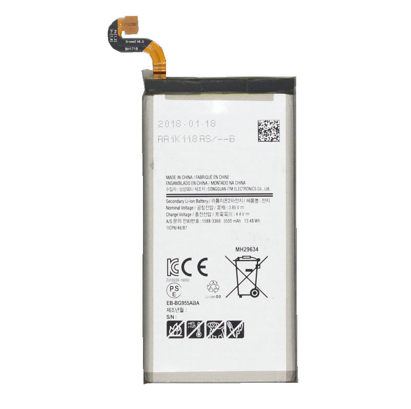 1x 3500mAh EB-BG955ABE Replacement Battery For Samsung Galaxy S8 Plus S8+ G9550 G955 G955F G955A G955T G955S G955R4 G955V Battereis
1x 3500mAh EB-BG955ABE Replacement Battery For Samsung Galaxy S8 Plus S8+ G9550 G955 G955F G955A G955T G955S G955R4 G955V Battereis