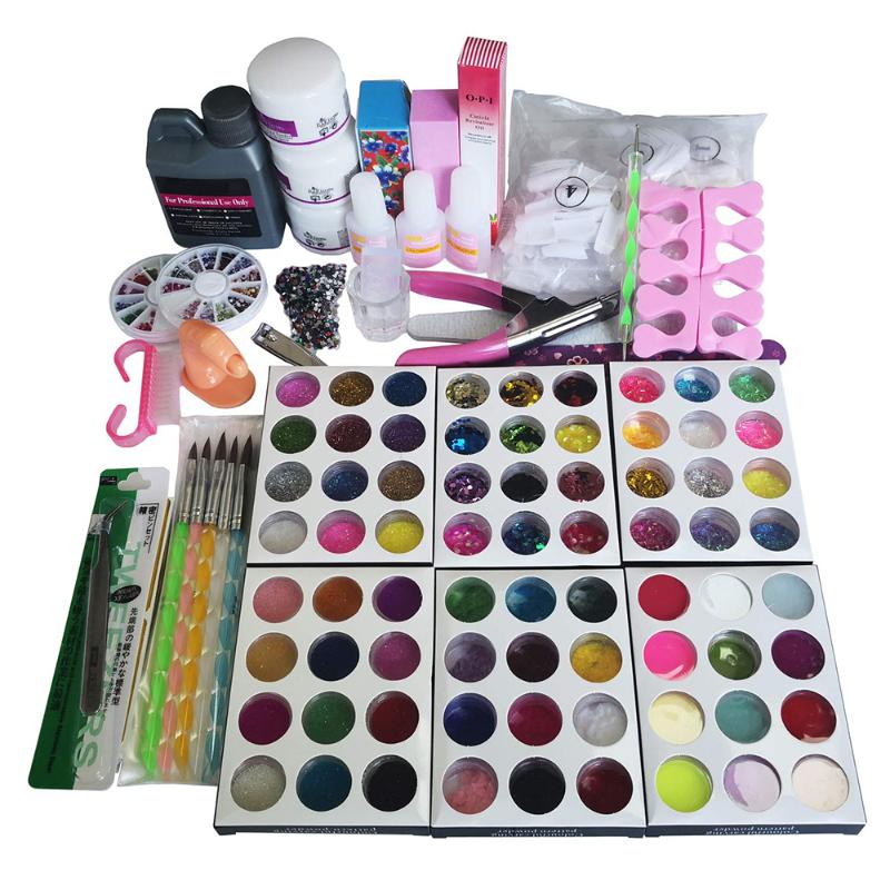 Professional 72 Acrylic Powder Liquid Brush Glitter Clipper Primer File Nail Art Tips Set Kit
Professional 72 Acrylic Powder Liquid Brush Glitter Clipper Primer File Nail Art Tips Set Kit