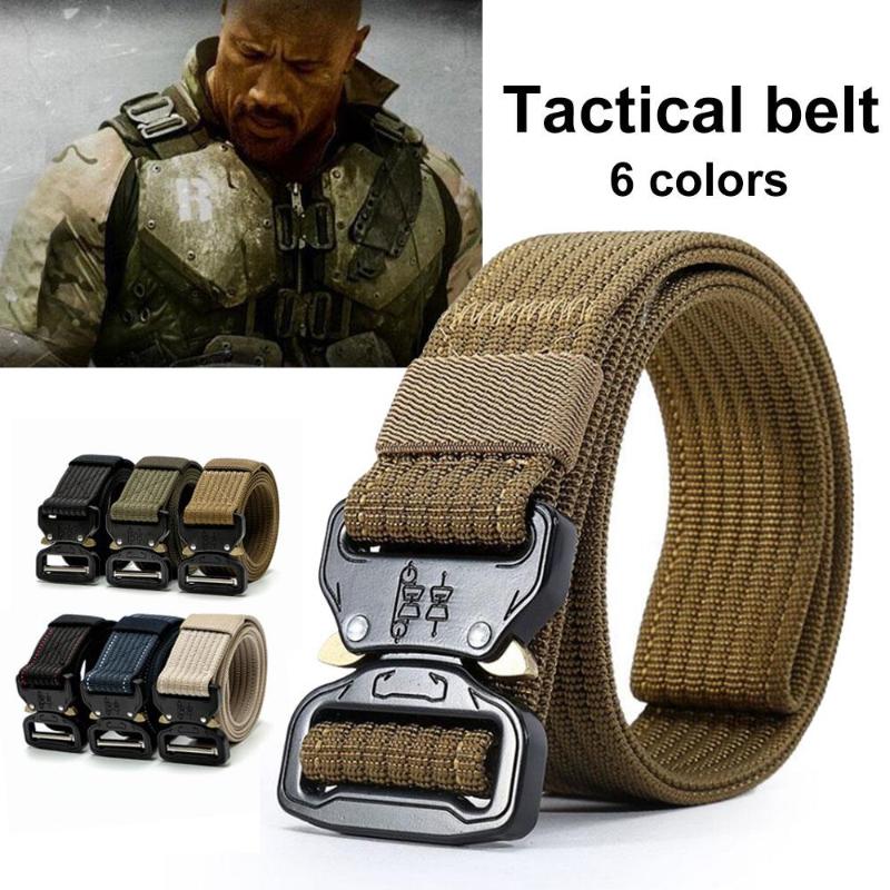 Tactical Belt Training Belt Adjustable Hunt Combat Zinc Alloy Buckle Nylon Webbing Waist Straps Outdoor Emergency Survival, Green
Tactical Belt Training Belt Adjustable Hunt Combat Zinc Alloy Buckle Nylon Webbing Waist Straps Outdoor Emergency Survival, Green