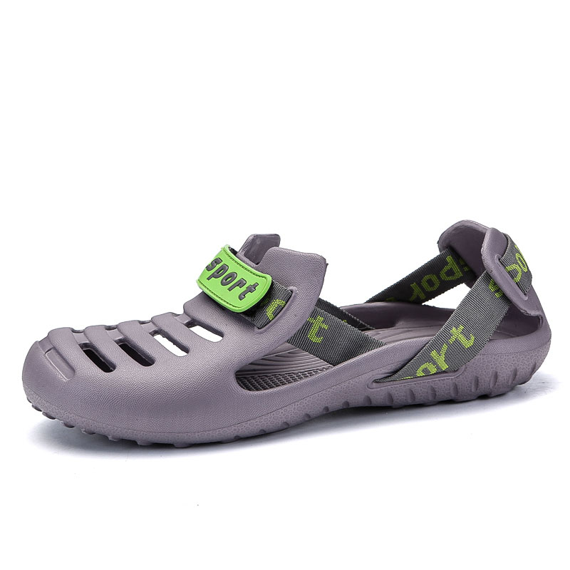Top Quality Sandal Men Rubber EVA Sandles Hole Shoes Comfortable Lightweight Casual Men Slippers Promotion Homens Da Areia 39-45, Grey
Top Quality Sandal Men Rubber EVA Sandles Hole Shoes Comfortable Lightweight Casual Men Slippers Promotion Homens Da Areia 39-45, Grey