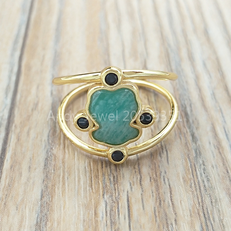 baar Jewelry 925 Sterling Silver rings Vermeil Silver Color Power Ring With Amazonite And Spinels Fits European Jewelry Style Gift c81543555
baar Jewelry 925 Sterling Silver rings Vermeil Silver Color Power Ring With Amazonite And Spinels Fits European Jewelry Style Gift c81543555