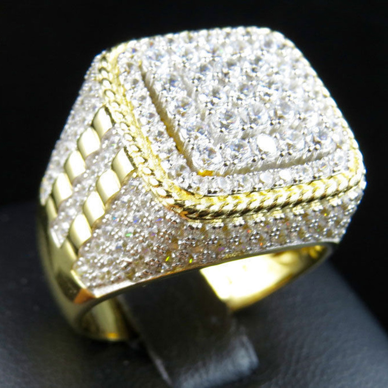 European and American Overbearing Personality Inlaid with Diamond High-end Alloy Ring, Men's Hip-hop Wind Power Plated Gold Ring
European and American Overbearing Personality Inlaid with Diamond High-end Alloy Ring, Men's Hip-hop Wind Power Plated Gold Ring