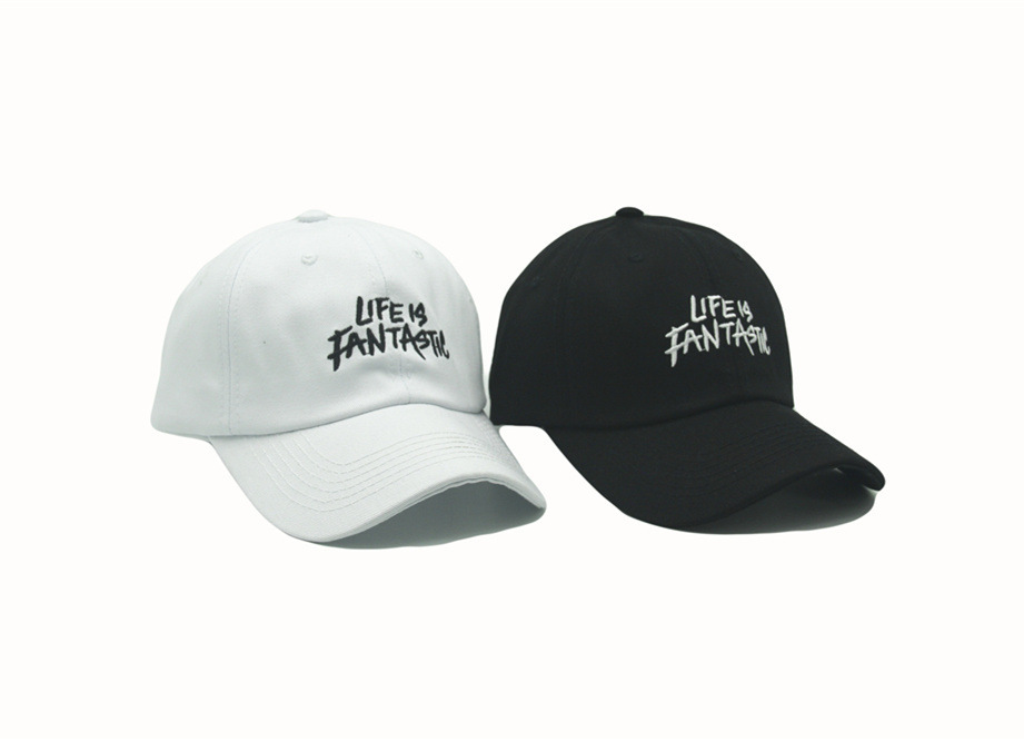 life is fantastic 2020 New Cotton Mens Hat Youth Letter Print Unisex Women Men Hats Baseball Cap Snapback Casual Caps