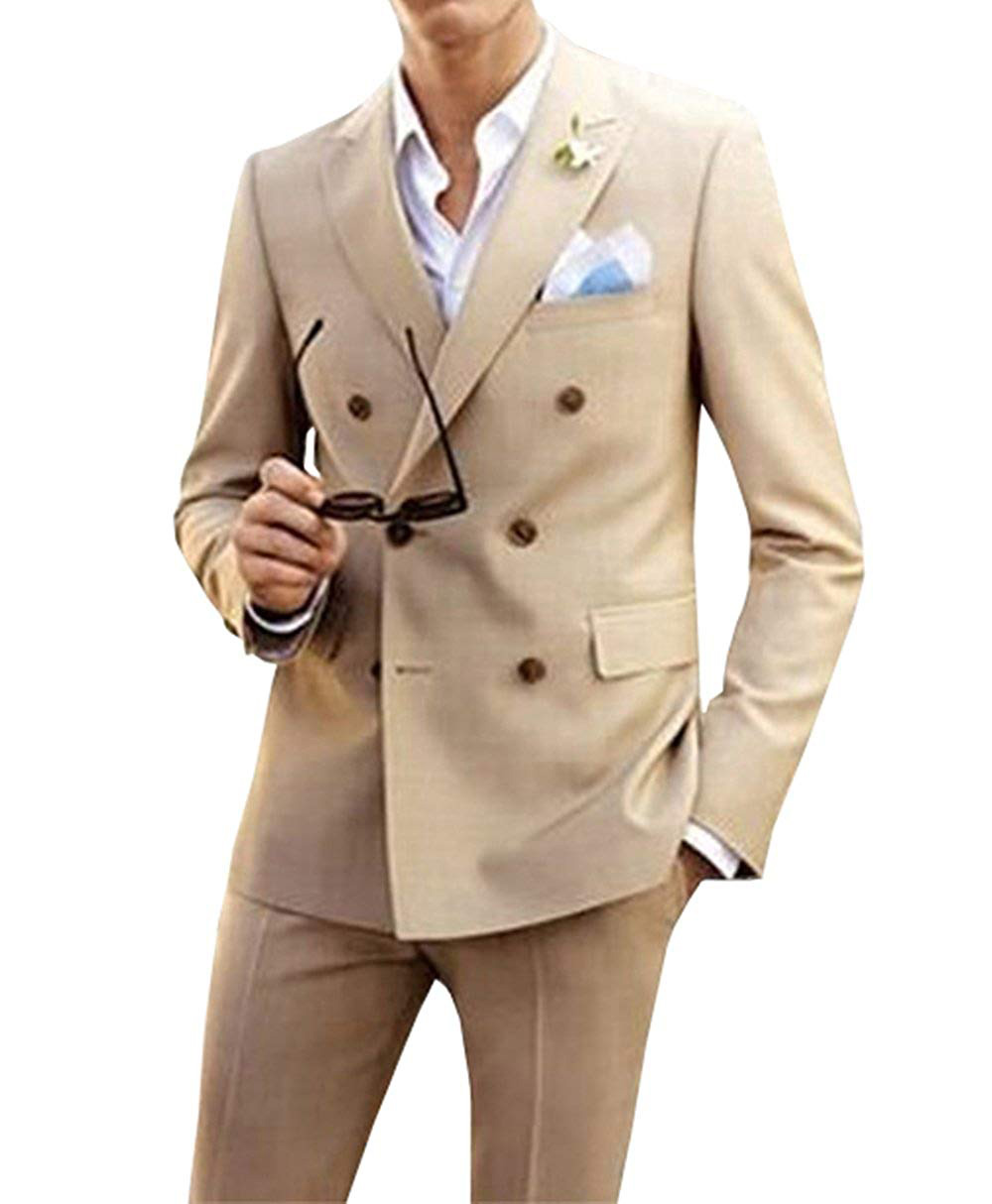 Cheap And Fine Double-Breasted Groomsmen Peak Lapel Groom Tuxedos Men Suits Wedding/Prom/Dinner Best Man Blazer(Jacket+Pants+Tie) A578, Same as image
Cheap And Fine Double-Breasted Groomsmen Peak Lapel Groom Tuxedos Men Suits Wedding/Prom/Dinner Best Man Blazer(Jacket+Pants+Tie) A578, Same as image