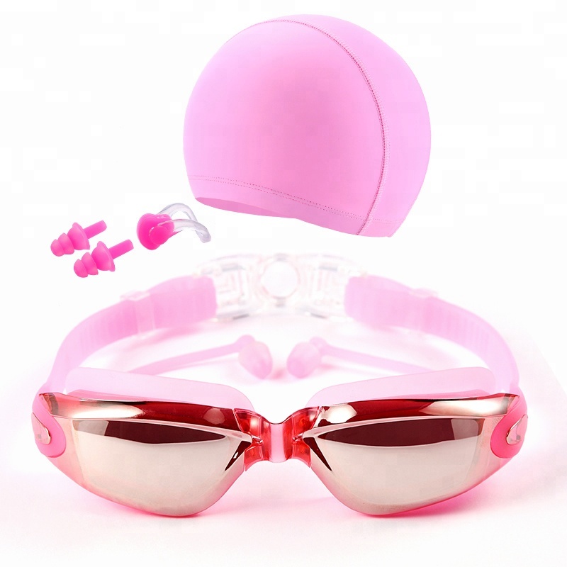 Goggles Swimming Goggles Women Men Waterproof anti-fog UV Protection Surfing Swimming Goggles Professional Swim Glasses Swim Caps Earplugs Nose Clip