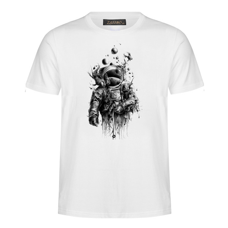 2019 fashion new astronaut printing fitness men's shirt sweatshirt XL Harajuku style short-sleeved T-shirt sweatshirt MC85, White;black
2019 fashion new astronaut printing fitness men's shirt sweatshirt XL Harajuku style short-sleeved T-shirt sweatshirt MC85, White;black
