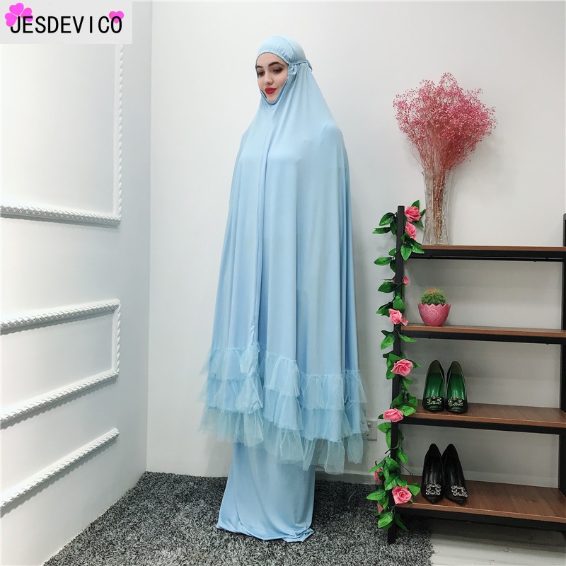 Ethnic Clothing Traditional Muslim Prayer Abaya Dress Lace Loose 2piece Set Headwear+Long Robe Gowns Kimono Ramadan Arab Islamic
Ethnic Clothing Traditional Muslim Prayer Abaya Dress Lace Loose 2piece Set Headwear+Long Robe Gowns Kimono Ramadan Arab Islamic