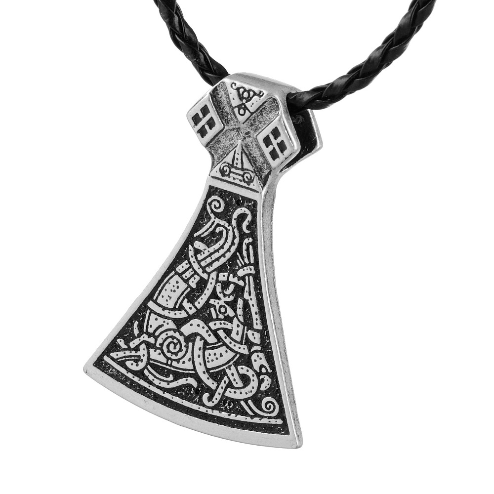 Fashion- Norse Vikings Legendary Mammen Axe Pendant Mammen Style Large Axe Sekira Viking Nordic Talisman Pendant VIKING Mammen