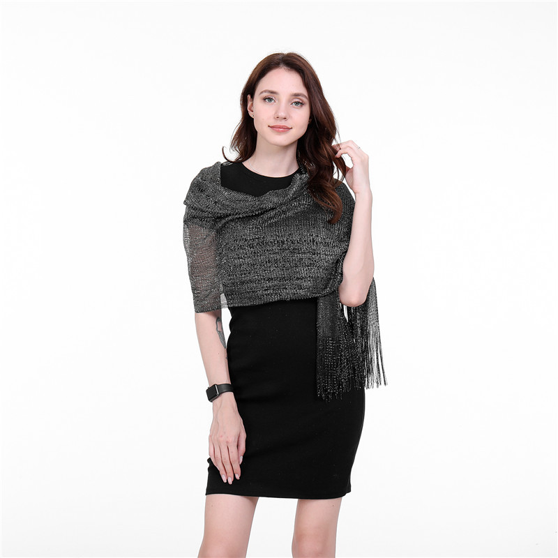 High Quality Foreign Trade Dinner Shawl Fringed Scarf Clothing Accessories Elegant Ladies Scarfs Winter Scarves for Women Shawls Warm Wraps