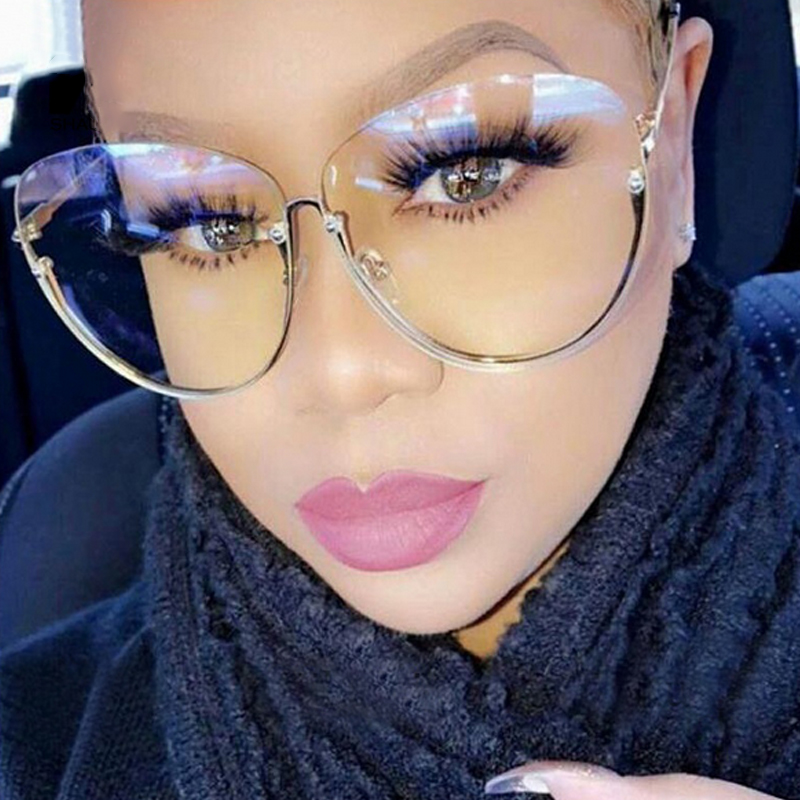 2020 Brand Designer Clear Sunglasses Women Semi Rimless Oversized Oval Sun Glasses Frame Vintage Shades Luxury Metal Eyewear
2020 Brand Designer Clear Sunglasses Women Semi Rimless Oversized Oval Sun Glasses Frame Vintage Shades Luxury Metal Eyewear