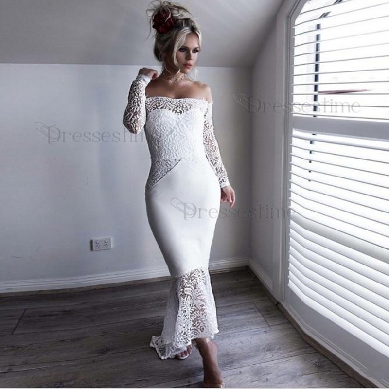 2020 NEw African White Off Shoulder Bridesmaid Dresses Lace Long Sleeve Mermaid Wedding Guest Dress Short Maid of Honor Cheap Cocktail Gowns
2020 NEw African White Off Shoulder Bridesmaid Dresses Lace Long Sleeve Mermaid Wedding Guest Dress Short Maid of Honor Cheap Cocktail Gowns
