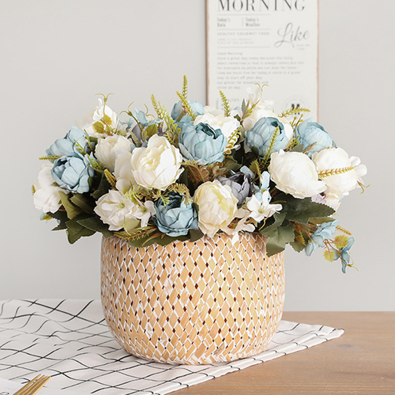4 head oil painting peony simulation artificial home living room decoration fake flower wedding scene layout European-style, Blue
4 head oil painting peony simulation artificial home living room decoration fake flower wedding scene layout European-style, Blue