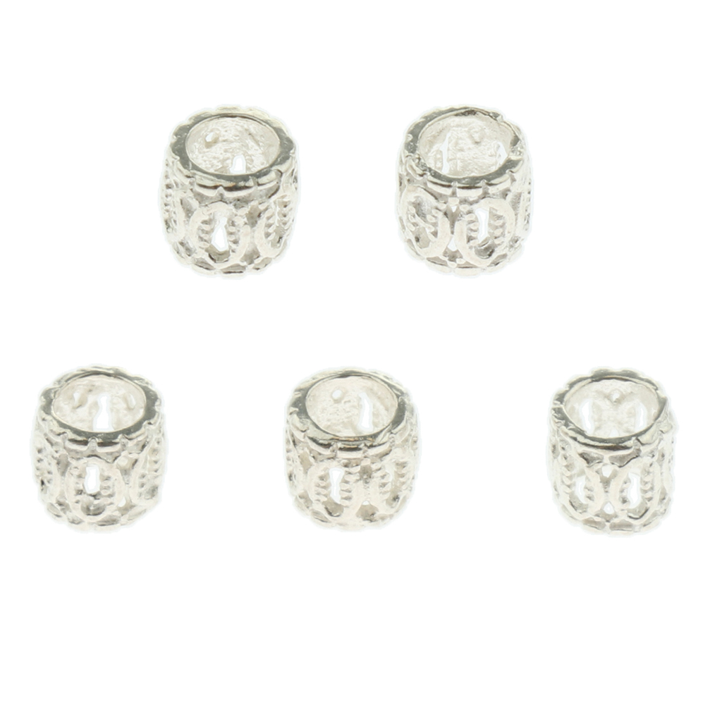 5PCS Silver Beads for Jewelry Making, Bracelets, Necklaces, Key Chains and Kids Jewelry
5PCS Silver Beads for Jewelry Making, Bracelets, Necklaces, Key Chains and Kids Jewelry