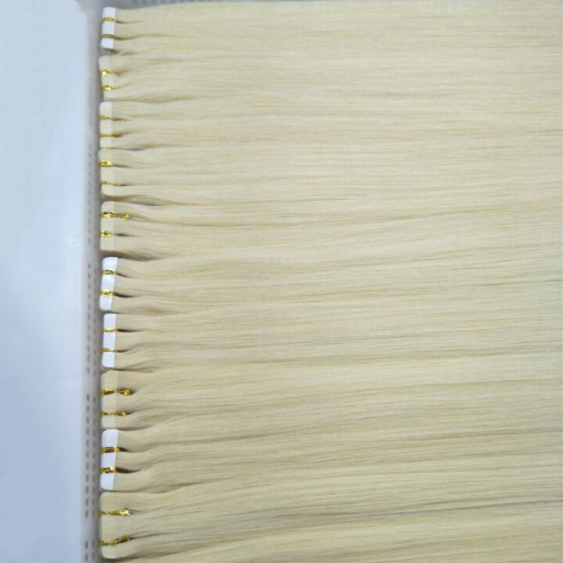 22inch tape in human hair extensions skin weft hair 150g 60pieces brazilian hair double sides adhesive price free