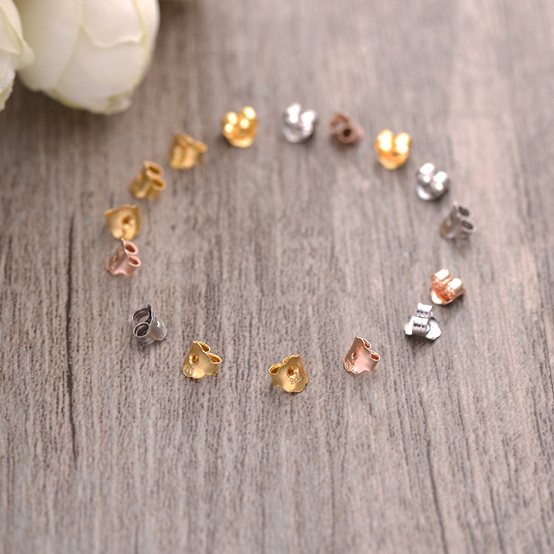 Wholesale Butterfly Earring Back 925 Sterling Silver Ear Back Plug Fashion Fine Jewelry Prevent Allergies Earrings Accessories