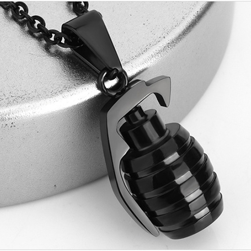 Hip Hop Vintage Pendant Necklaces 316L Stainless Steel Cool Men 18K Gold Plated Jewelry