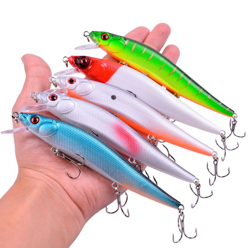 10pcs hard lure set 23g 14cm iscas artificiai Hard Bait Minnow Fishing Lures Wobbler Crankbait 11.5cm 14g Fishing Crankbait lure T191020