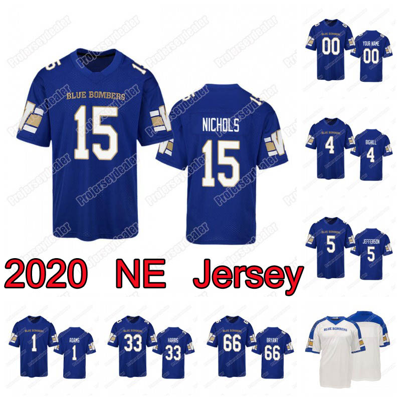 2021 Winnipeg Blue Bombers 15 Matt Nichols 33 Andrew Harris 4 Adam Bighill 5 Willie Jefferson 66 Stanley Bryant Darvin Adams Jersey, Black;red
2021 Winnipeg Blue Bombers 15 Matt Nichols 33 Andrew Harris 4 Adam Bighill 5 Willie Jefferson 66 Stanley Bryant Darvin Adams Jersey, Black;red