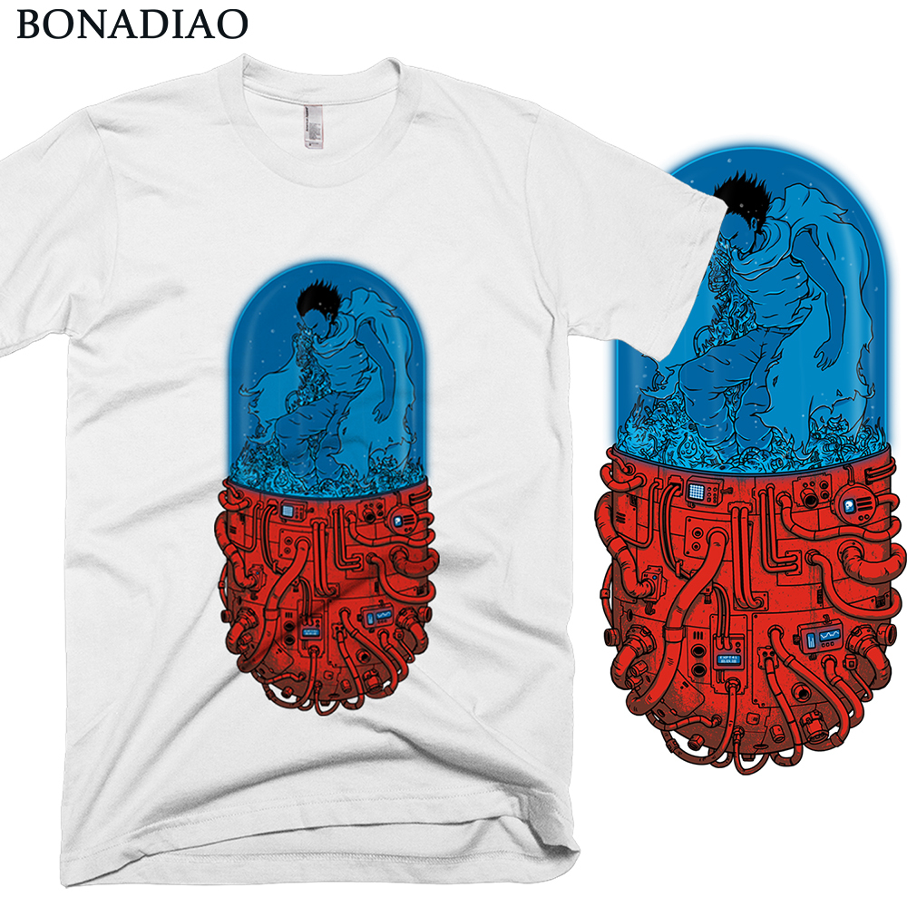 Capsule Akira T Shirt Novelty Men Harajuku Shotaro Kaneda Anime T-Shirt MX200509