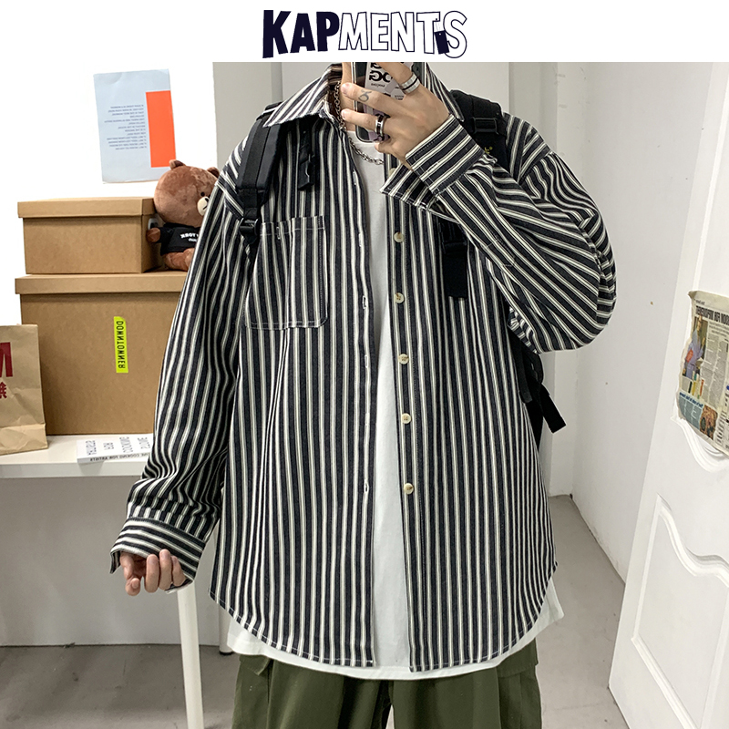 KAPMENTS Men Harajuku Plaid Long Sleeve Shirt 2020 Mens Japanese Streetwear Loose Shirts Male Korean Hip Hop Fashions Clothing, Black
KAPMENTS Men Harajuku Plaid Long Sleeve Shirt 2020 Mens Japanese Streetwear Loose Shirts Male Korean Hip Hop Fashions Clothing, Black