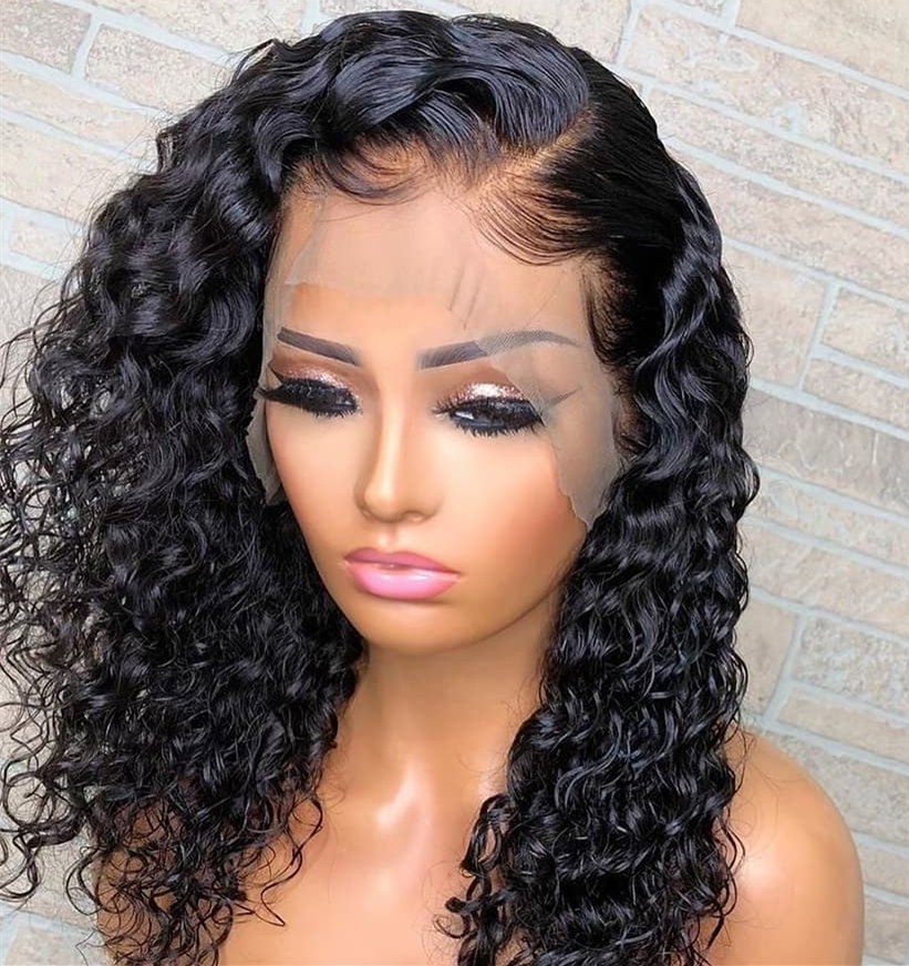 13x4 Short Bob Curly Lace Front Human Hair Wigs 130% Pre Pluck With Low Ratio Bleached Knots Remy Malaysian Glueless, Natural color
13x4 Short Bob Curly Lace Front Human Hair Wigs 130% Pre Pluck With Low Ratio Bleached Knots Remy Malaysian Glueless, Natural color