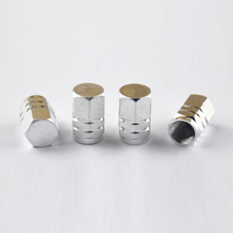 Universal Auto Bicycle Car Tire Valve Caps Tyre Wheel Wholesale Hexagonal Ventile Air Stems Cover Auto Parts Colorful