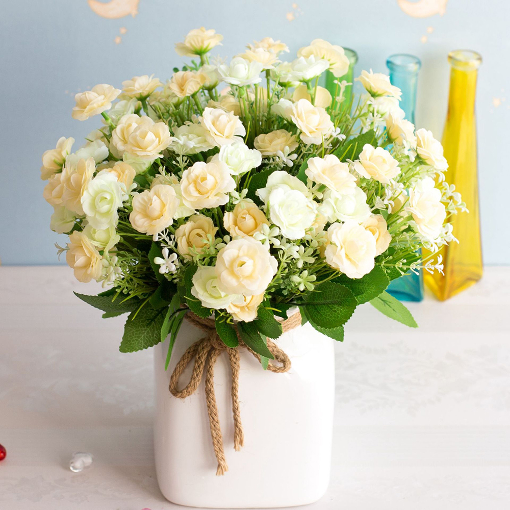 Artificial Flowers 15 Wild Grass Roses Fake Flowers Living Room Bedroom Study Layout Decoration Home Decoration Gadgets, Blue
Artificial Flowers 15 Wild Grass Roses Fake Flowers Living Room Bedroom Study Layout Decoration Home Decoration Gadgets, Blue