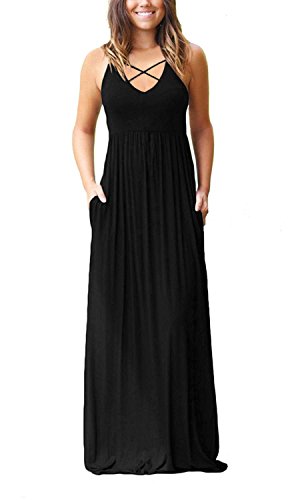 LONGYUAN Women's Sleeveless Racerback Maxi Dresses with Pockets Plain Loose Long Dresses, Sleeveless flamingo
LONGYUAN Women's Sleeveless Racerback Maxi Dresses with Pockets Plain Loose Long Dresses, Sleeveless flamingo