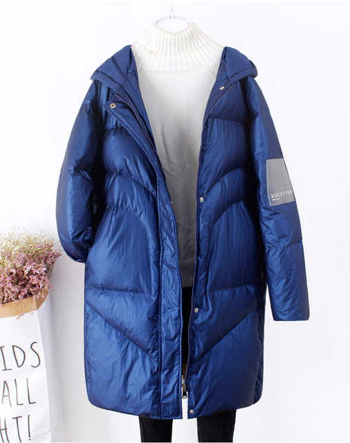 New Fashion Women Long White Duck Down Coat Female Thick Warm Casual Windproof Waterproof Feather Jacket Hooded Shiny Parka, Black
New Fashion Women Long White Duck Down Coat Female Thick Warm Casual Windproof Waterproof Feather Jacket Hooded Shiny Parka, Black