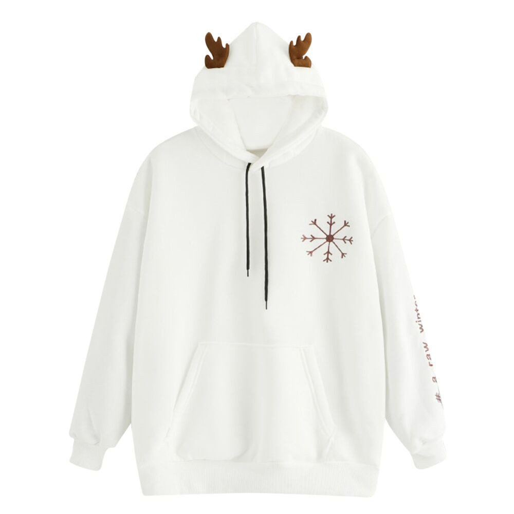 Womens Ladies Blouse Long Sleeve High Quilty Fashion Womens Hooded Round Neck Long Sleeve Cotton Casual Shirt Sweatshirt, White
Womens Ladies Blouse Long Sleeve High Quilty Fashion Womens Hooded Round Neck Long Sleeve Cotton Casual Shirt Sweatshirt, White