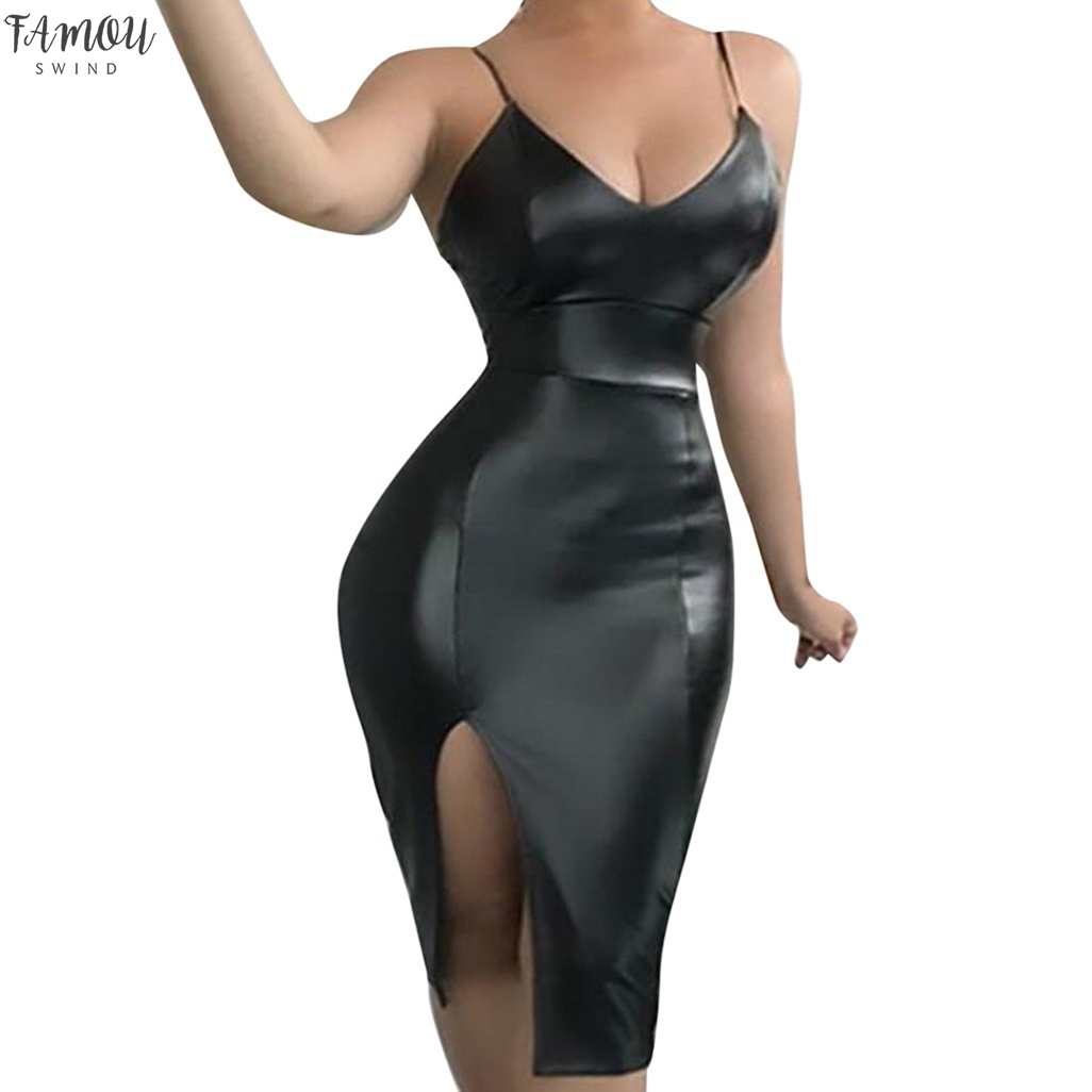 Sexy Dresses Party Night Club Dress 2020 Nightclub Leather Dresses Sexy Elegant Women Summer Dress Sundress Vestidos, Bk
Sexy Dresses Party Night Club Dress 2020 Nightclub Leather Dresses Sexy Elegant Women Summer Dress Sundress Vestidos, Bk