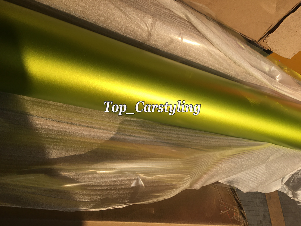 Various Colors Ice Satin chrome matte Vinyl For Car Wrap Covering With Air bubble Free Low tack glue 3M quality 1.52x20m/Roll 5x67ft