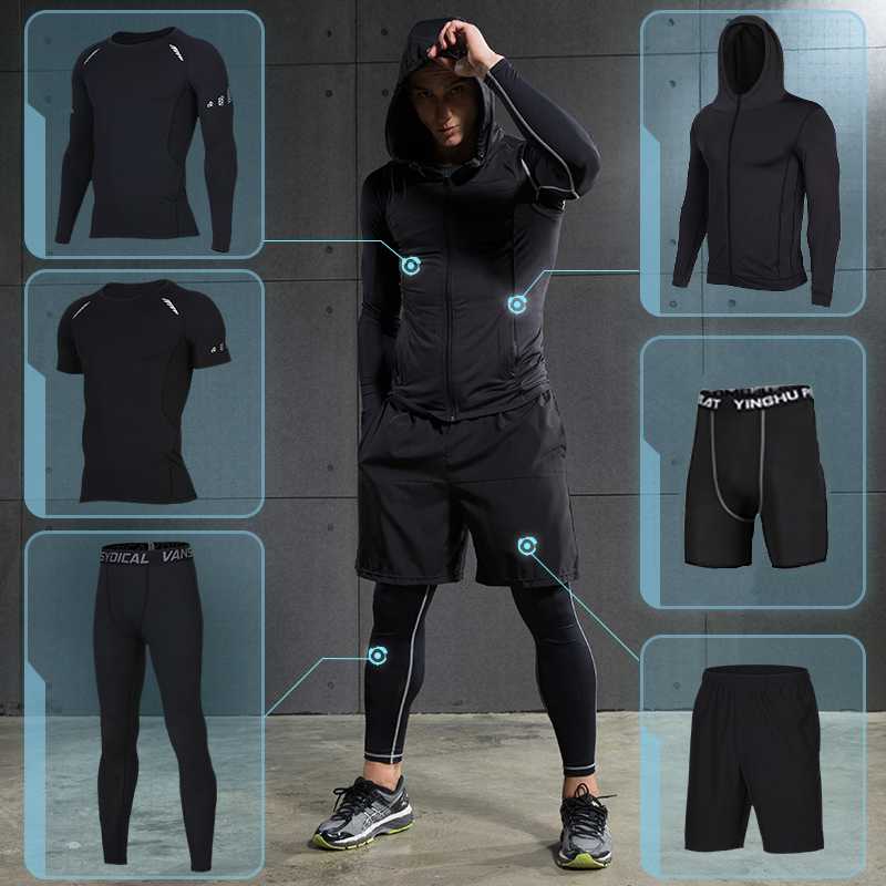 New Men' Sport Suits Sportswear Running Training Sets Quick Dry Basketball Jogging Suits Compression Sports Gym Fitness Clothes, 12
New Men' Sport Suits Sportswear Running Training Sets Quick Dry Basketball Jogging Suits Compression Sports Gym Fitness Clothes, 12