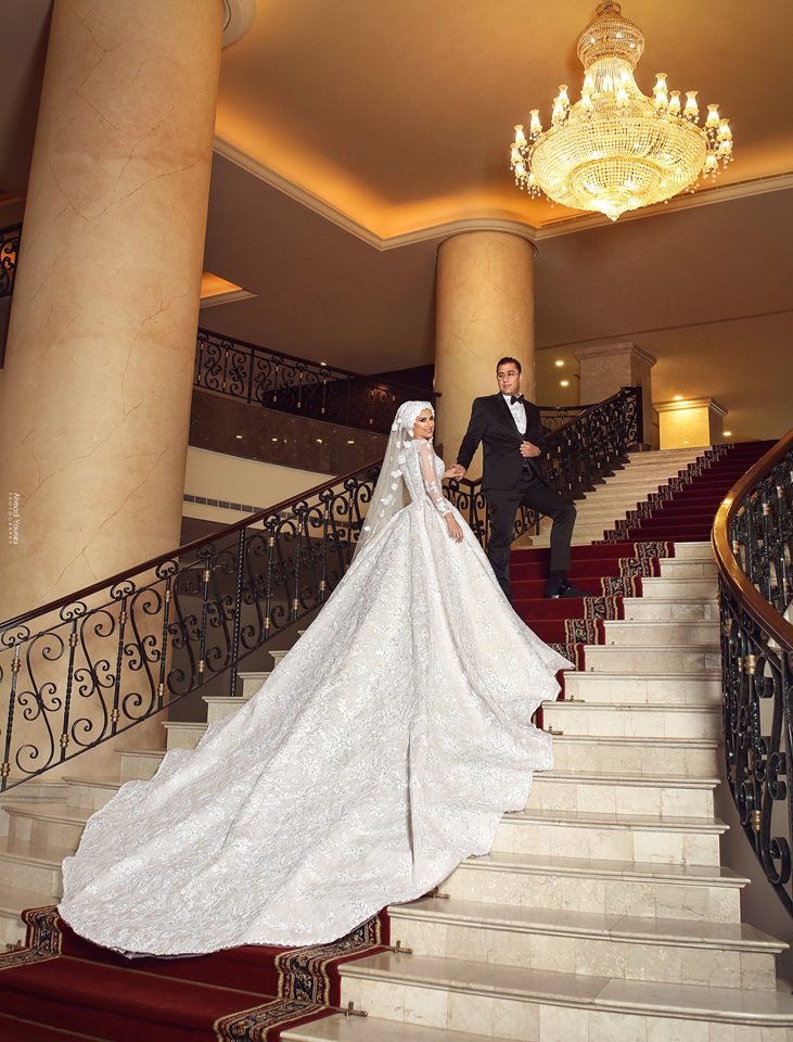 muslim wedding dresses with cathedral train jewel neck lace ball gown bridal gowns long sleeves white wedding dress plus size