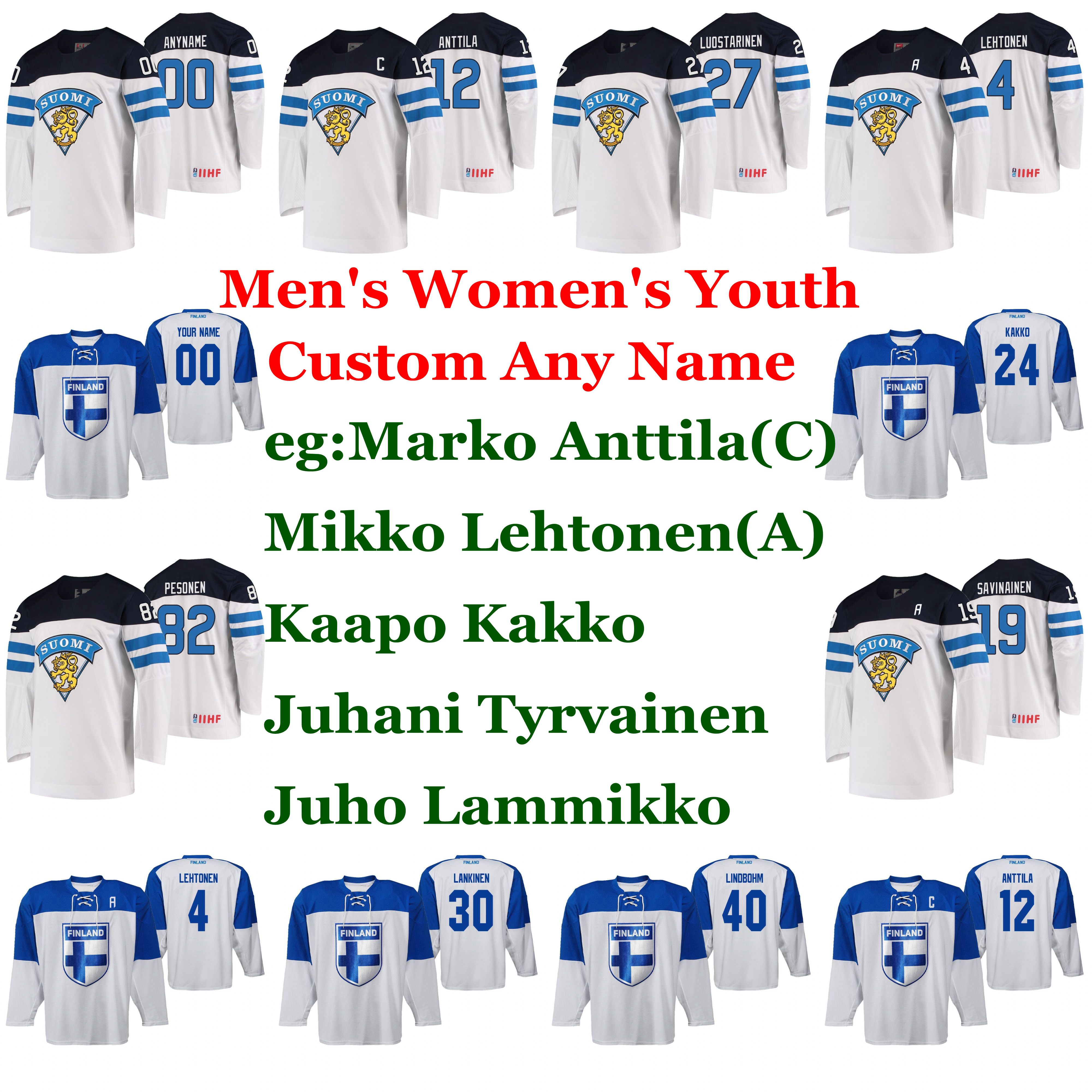 Finland 2019 IIHF World Championship Hockey Jerseys Arttu Ilomaki Jersey Tyrvainen Manninen Miika Koivisto Jussi Olkinuora Custom Stitched, Womens black white
Finland 2019 IIHF World Championship Hockey Jerseys Arttu Ilomaki Jersey Tyrvainen Manninen Miika Koivisto Jussi Olkinuora Custom Stitched, Womens black white
