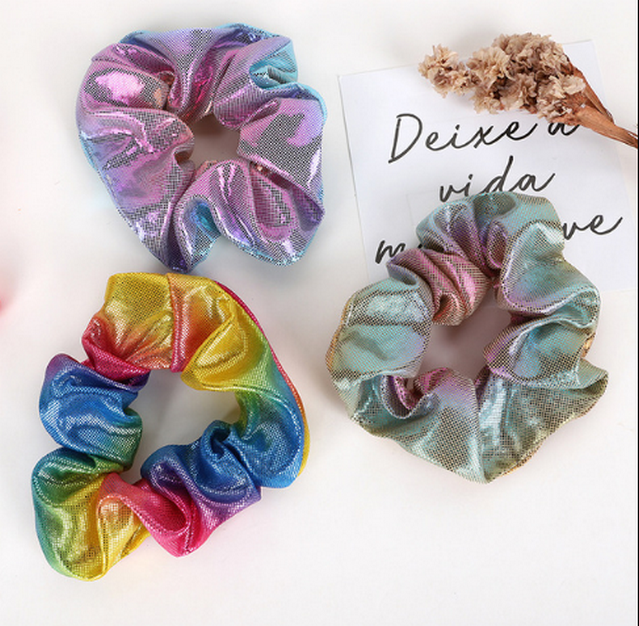 New Women Velvet Elastic Hair Scrunchie Scrunchy Hairbands Head Band Ponytail Holder middle size free shipping