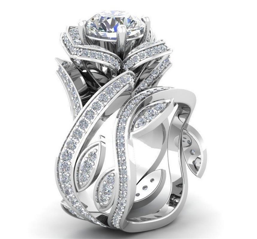 Rose flower Ring Zircon Jewelry for Women Engagement Wedding Gift bague bijoux Size 5 6 7 8 9 10 11 12
Rose flower Ring Zircon Jewelry for Women Engagement Wedding Gift bague bijoux Size 5 6 7 8 9 10 11 12