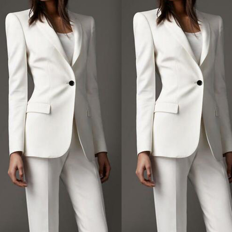 White Mother of the Bride Suits Custom Made Business Office Suits Style Work Wear Tuxedos For Evening Wedding (Jacket+Pants)
White Mother of the Bride Suits Custom Made Business Office Suits Style Work Wear Tuxedos For Evening Wedding (Jacket+Pants)