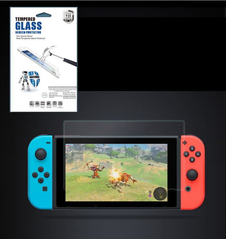 For Nintendo Switch Tempered Glass HD Anti-Scratch Glass Screen Protector 50pcs/lot retail package
For Nintendo Switch Tempered Glass HD Anti-Scratch Glass Screen Protector 50pcs/lot retail package